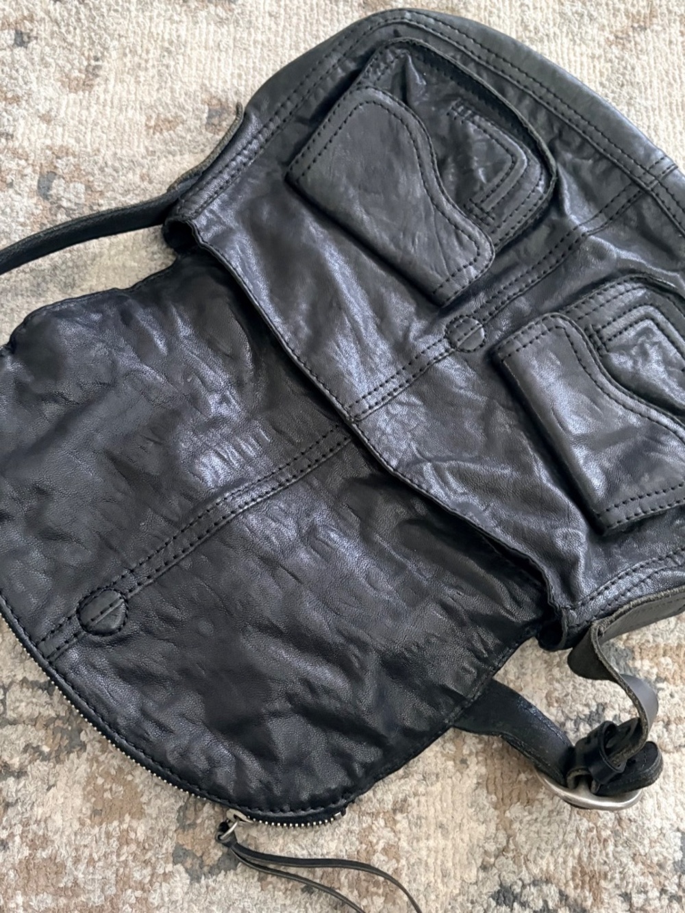 Lucky Brand Stash Hobo Bag – Black Leather - Picture 6 of 9